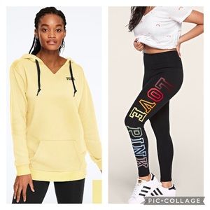 NWT. CAMPUS NOTCH NECK PULLOVER AND LEGGINGS